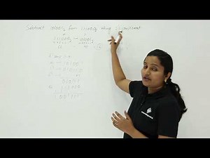 2’s Complement Subtraction Smaller from Larger Example