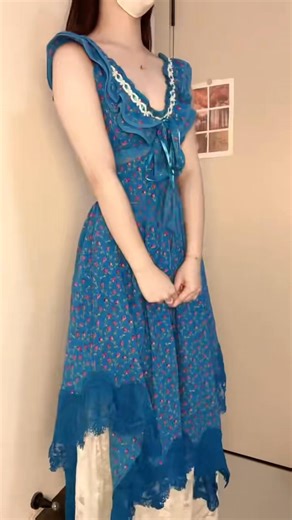 How to Layer a Skirt Under a Dress ✨👗​#CottagecoreAesthetic #CoquetteFashion