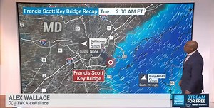 BREAKING: Search-and-rescue operations are underway in Baltimore after a cargo ship collided with the Francis Scott Key Bridge, causing several vehicles to plunge into frigid waters and the bridge to collapse early Tuesday morning. Alex Wallace has the latest update: | The Weather Channel