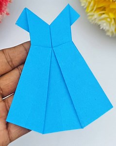 How to Make Paper Dress Step by Step | Origami Dress Making | Easy Paper Crafts #crafts #papercrafts #origami #paperdress | Creative Art & Craft Ideas