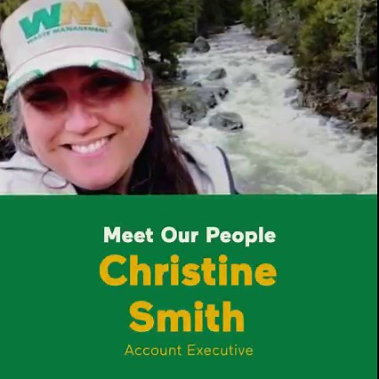 Meet Our People: Christine S., Account Executive Christine has achieved a lot in her seven years at WM, including solving unique waste/recycling challenges in her past sales and account management roles and being recognized as a company-wide top performer in 2021. | WM