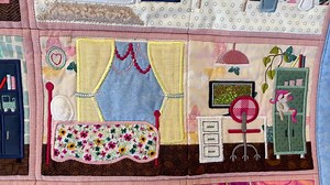 Sweet Pea Machine Embroidery on Reels