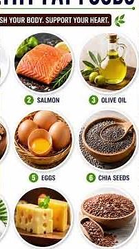 Top 9 Healthy Fat Foods You Must Eat Daily 🥑 | Boost Heart & Brain Health Naturally