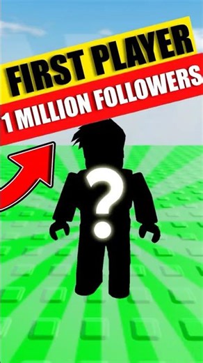 Who was the FIRST Roblox player to hit 1M followers?#roblox #robloxshorts#robloxedit