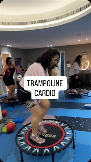 1.2K views · 3 comments | Darbouka + Trampoline = FUN ! Join our fun trampoline class tomorrow Saturday @ 10:00 am !  Book via link in bio. | FlyyFitt | Facebook