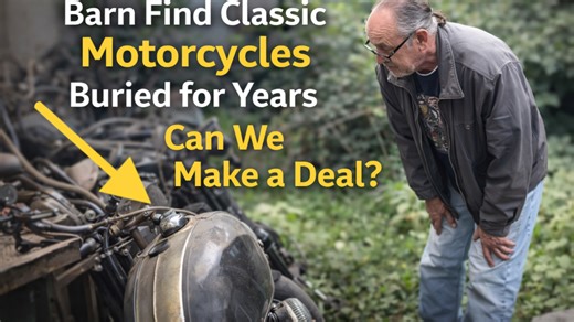 Barn find classic motorcycles buried for years — can we make a deal
