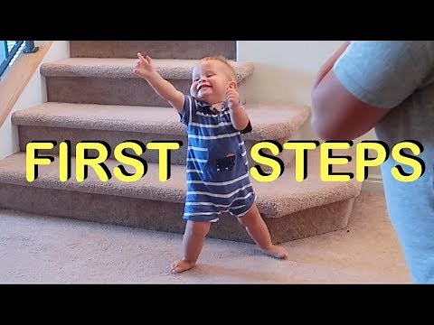 BABY'S FIRST STEPS!! (FIRST TIME WALKING)