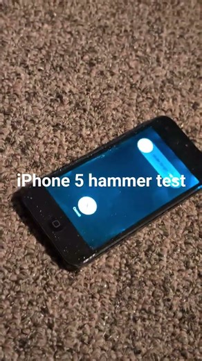 iPhone 5 hammer test