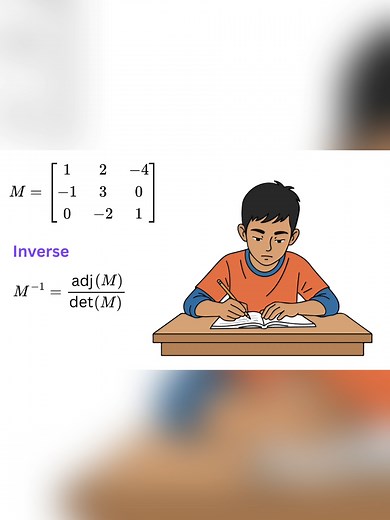 Crack Any 3x3 Matrix in Seconds 🚀#matrix #inverse #math #algebra #linearalgebra #mathtrick #study