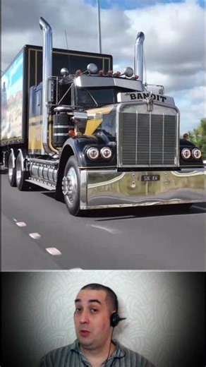 Awesome Classic Old American Truck on Highway (more in full video)