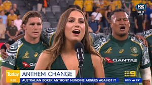 "We are one and free." The Australian national anthem words have officially been adjusted to recognise our country's 65,000-year Indigenous history. #9Today | TODAY