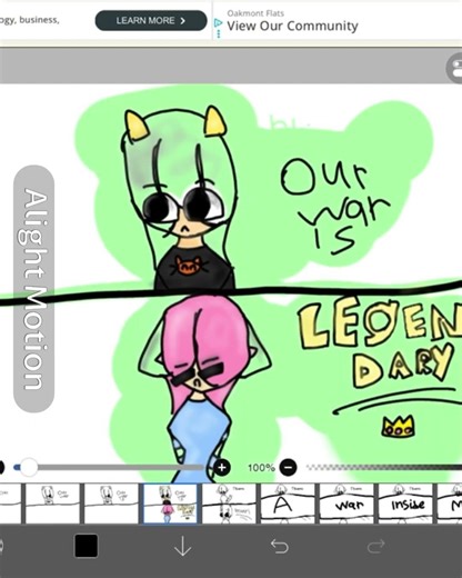 I can’t post on CapCut so I use Ins paint CapCut and alight motion lol