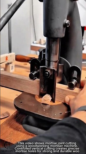 Mortise Joint Cutting Work Tool with Woodworking Mortiser Machine #worktool