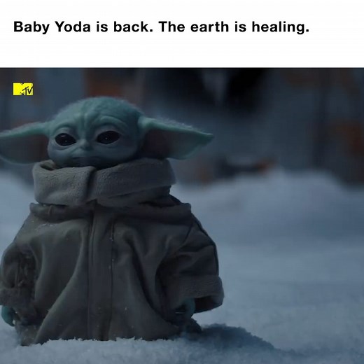 18K views · 36 shares | Baby Yoda in the snow. I repeat. Baby Yoda in the snow. | MTV UK | Facebook