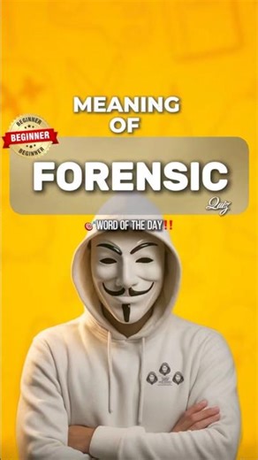 Meaning of forensic #shorts #viral #viralshorts