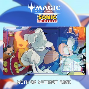 Playmat Magic the Gathering - MTG X Sonic - Dr Eggman - Robotnik - Sonic - Secret Lair - 24"x 14" (600 X 350 Mm) - Etsy