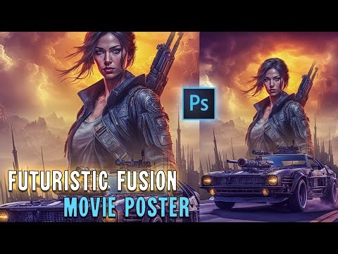 Unlock Tomorrow's Visuals Today: Photoshop Tutorial for Futuristic Movie Posters From Scratch!