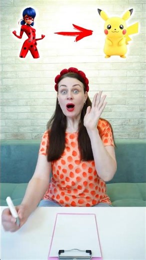 How to draw Pikachu LadyBug step by step #shorts