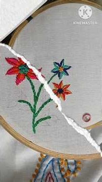 part - 4 || three varieties of flowers designs || #embroidery #diycrafts #handbroidery #crochet