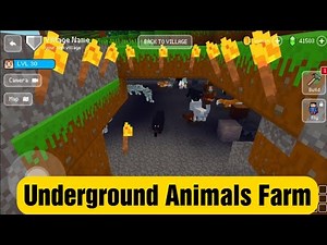 Animals Farm Underground - Block Craft 3d: Building Simulator Games for Free