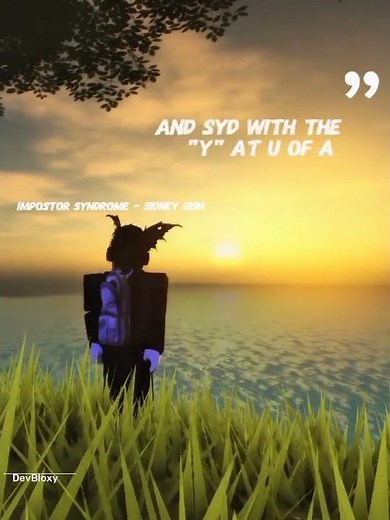 Impostor Syndrome #lyrics #roblox #edit