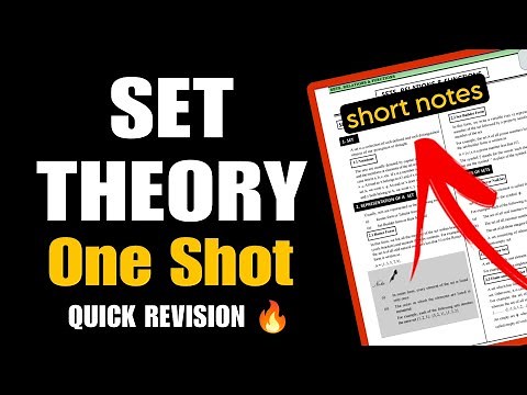 Master Set Theory in Just One Shot -- Here's How!