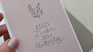 Muttertagskarte mit Blumen Line Art - Etsy.de