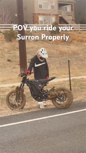 Got the Surron a little dirty today #surron
