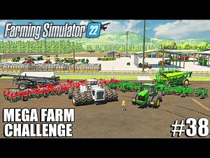 I USED The BIGGEST SEEDERS in FS22 + 40m WIDE | MEGA Farm Challenge #38 | Farming Simulator 22