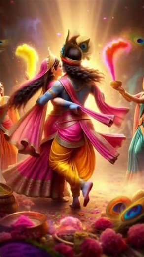 Krishna’s Magical Dance 🦚✨
