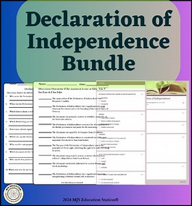 Engaging Declaration of Independence Resources Bundle
