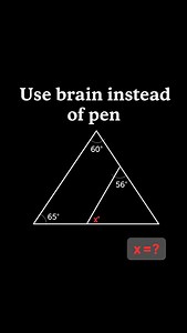 #mathchallenge #geometryfun #brainpuzzle #mathreels #angles #mindgames #solveit #matheasy #mathlover #thinkandsolve #puzzlechallenge #instareels #viralreels #smartyou #mathfacts #educationreels🙂🔥🔥 | Maths Classes