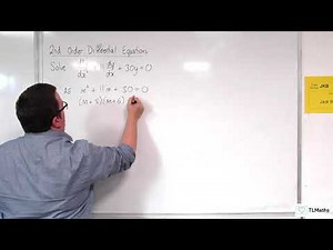 A-Level Further Maths I4-04 2nd Order Differential Equations: Distinct Real Roots Example