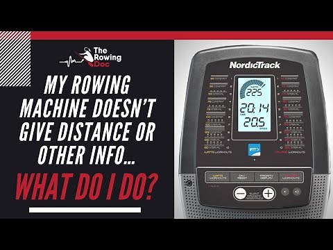 Rowing Machine Doesn't Show Distance or Pace...WHAT DO I DO?