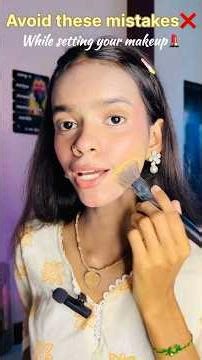 Stop using powder the wrong way ❌ Learn the right technique to set your makeup for a flawless✨💄