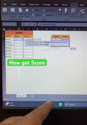 How to get Score in excel || excel tips #edexcel #excelformula #excel #exceltips