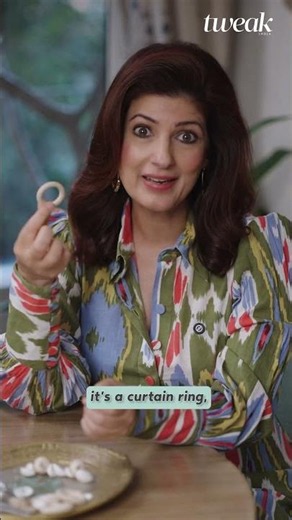 Twinkle Khanna shares an easy idea to make a napkin ring | Spacelift | Tweak India