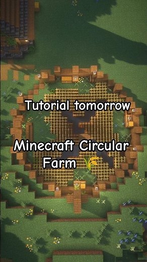 Minecraft Circular Farm 🌾 #minecraft #minecraftshorts #farm