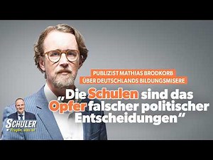 Journalist Mathias Brodkorb: "Schools are the victims of flawed political decisions"