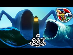 360 Sea Eater, Bloop Vs El Gran Maja from Light House | 360 video 4K