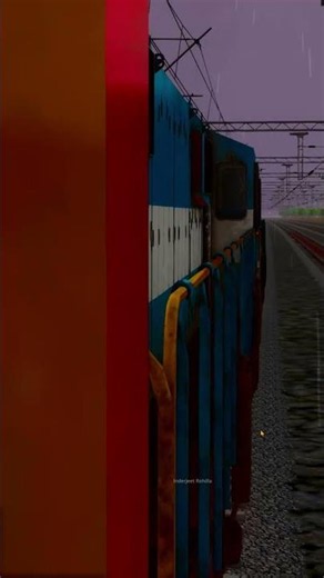 ALCO Chugging in Rain🌧️🔥Pure Indian Railways Goosebumps!🚂#train #indianrailways #usa #railway #loco