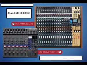 TASCAM MODEL vs ZOOM LIVETRACK L - Multitrack recorder - sound card - mixer !!!