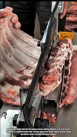 Best Innovation Meat Cutting Machine: How to Manual Bone Cutting System Work