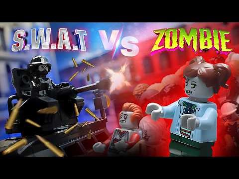S.W.A.T. Save School from Zombies - Lego Zombie Apocalypse Episode 24