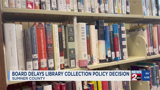 Board delays library collection policy decision in Sumner County