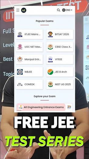 🔥JEE 2026 Free TEST SERIES 🗿| JEE 2026 & 2027 #iit #motivation