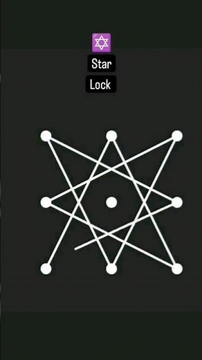 Star pattern lock #star #pattern #lock