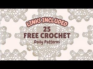 25 FREE Doily Crochet Patterns #freecrochetpatterns #crochetthread