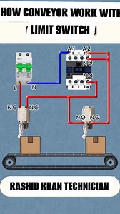 4.4K reactions · 475 shares | HOW CONVEYOR WORK WITH LIMIT SWITCH WITH THE HELP OF MAGNETIC CONTACTOR #Alhamdulillah #Rashidkhangenerator #electrician #mechanic #electronic #generator #technician #india #saudiarabia #usa #america #england #canada #netherlands #ireland #education #engineproblem #california #engineering #newyork #alberta #caterpillar #cummins #perkins #doosan #mtu #germany #automotive #automobile #كهربائي | Rashid Khan | Facebook