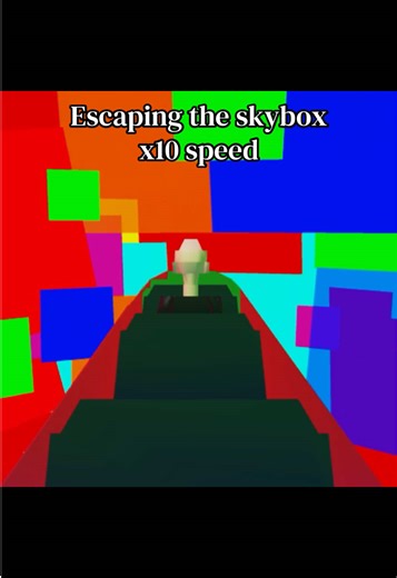 Sorry it’s kind of glitchy. The video is sped up so much that it glitches. #roblox #escapingtheskybox #skybox #fyp #viral